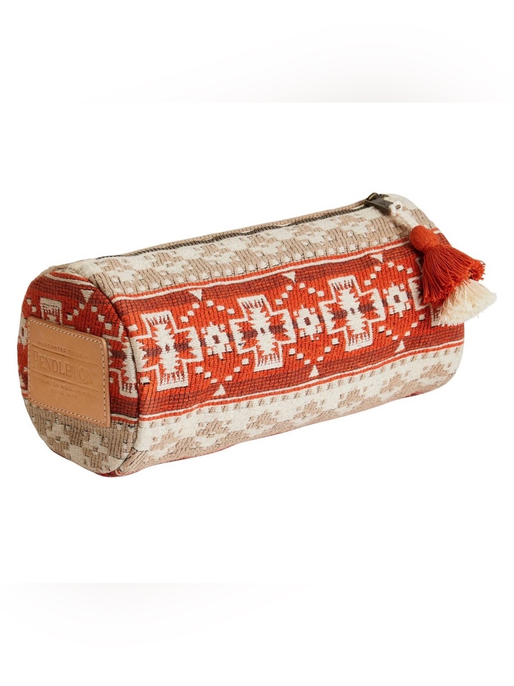Pendleton Cotton Jacquard Cosmetic Dopp Bag In Copper River NWT Western Aztec
